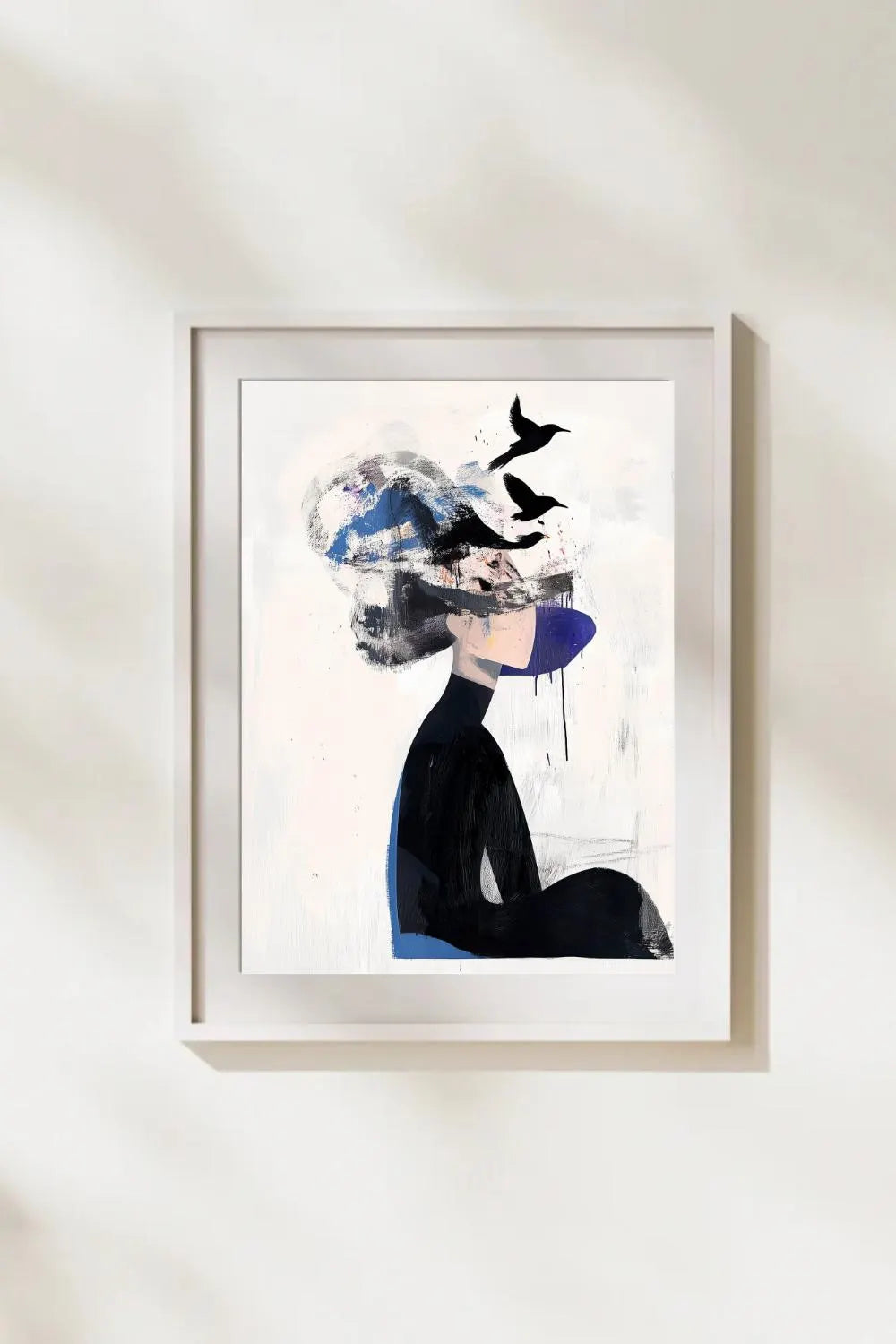 Kafamdaki Rüzgarlar Soyut Poster